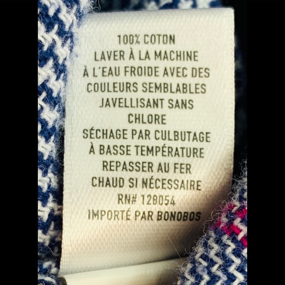 BONOBOS Slim Fit Men’s XL Long Sleeve Shirt Blue - Picture 7 of 9